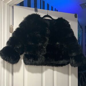 Faux fur coat